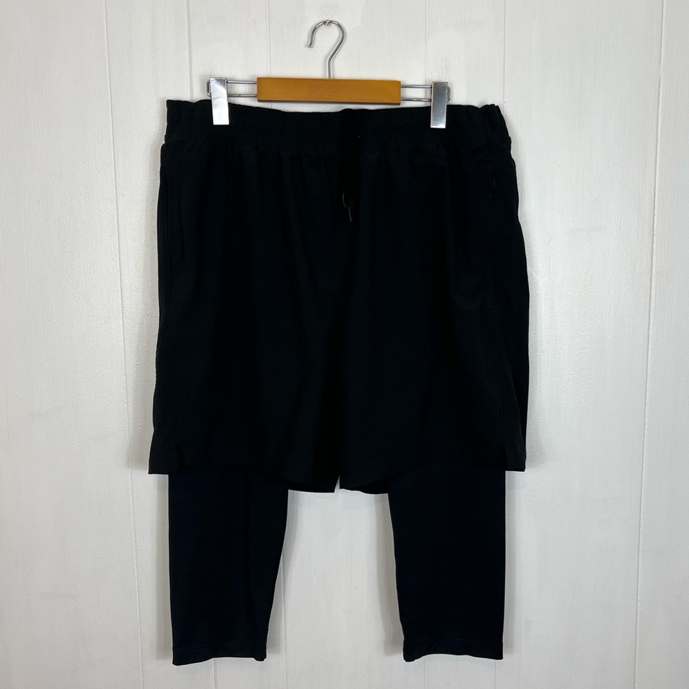 Diadora Mens 2 in 1 Running Shorts Sz‎ XL